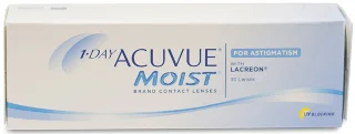 1 Day Acuvue Moist For Astigmatism (30 Pack) + Powers