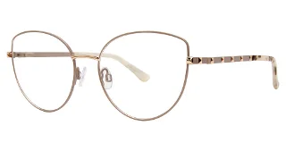 Daisy Fuentes Eyeglasses Df La Priscilla Taup/Gold
