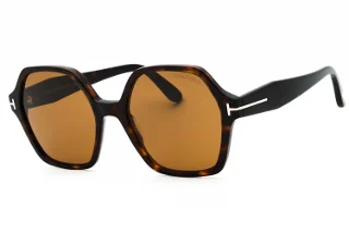 52E Shiny Dark Havana, "T" Logo, Eco/Brown Lenses