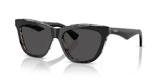 412187 Top Black On Vintage Check