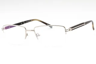 C02 Shiny Silver/Khaki Horn / Clear Lens