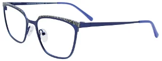 050 Dark Purple & Mix Patterned Browline