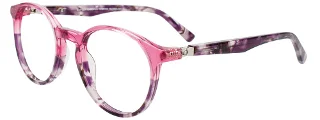 030 Transparent Pink & Tortoise