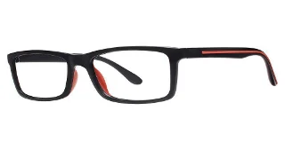 matte black/red