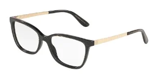 3218 Glitter Gold Striped Black