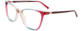 030 Gradient Beige & Teal & Strawberry/Red