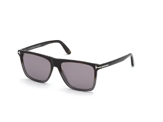 55C Gradient Havana Into Grey, Havana/Smoke Mirror Lenses