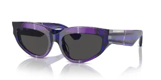 411387 Check Violet