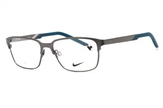 074 Satin Gunmetal/Space Blue / Clear Lens