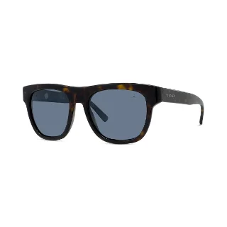 52V Shiny Havana With Blue Polar Lenses