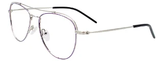 080 Satin Purple & Shiny Silver