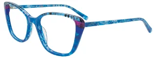 050 Blue & Transparent Marble Blue