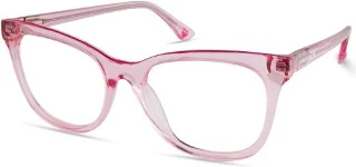 074 Crystal Peach/Dark Pink Epoxy On Rim Top W/Heart Temple