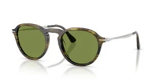 12374E Striped Black & Olive Green