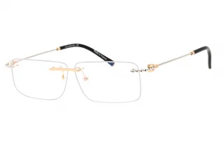 C03 Shiny Gold/Silver / Clear Lens