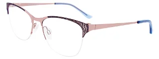 050 Blue & Matte Light Pink