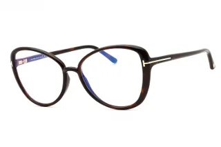 052 Shiny Classic Dark Havana, "T" Logo/Blue Block Lenses