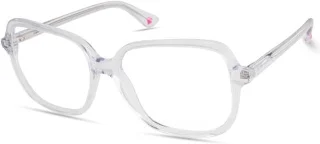 026 Transparent Clear W/Heart Temple