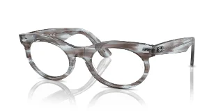 8361 Striped Transparent Blue