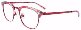 035 Matte Red & Marbled Red & Crystal