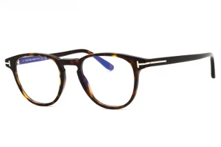 052 Shiny Classic Dark Havana, Eco, "T" Logo/Blue Block Lenses