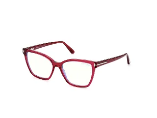074 Transparent Fuchsia,  Blue Block Lenses