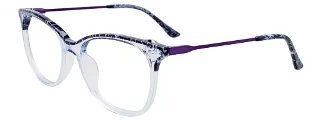 050 Blue Marbled & Crystal Light Blue