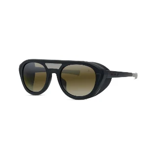 02Q Matte Black, Green Mirror